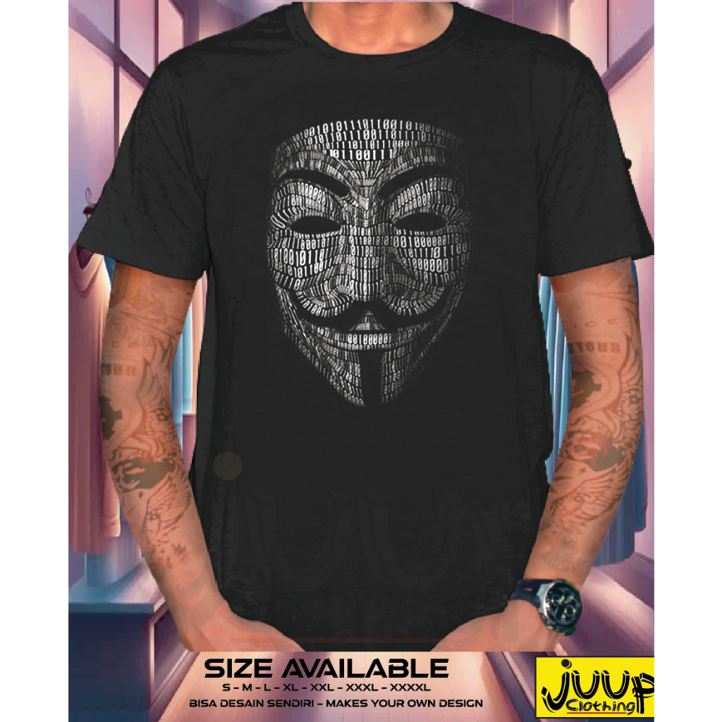 KAOS BAJU PAKAIAN PRIA DISTRO ANONYMOUS