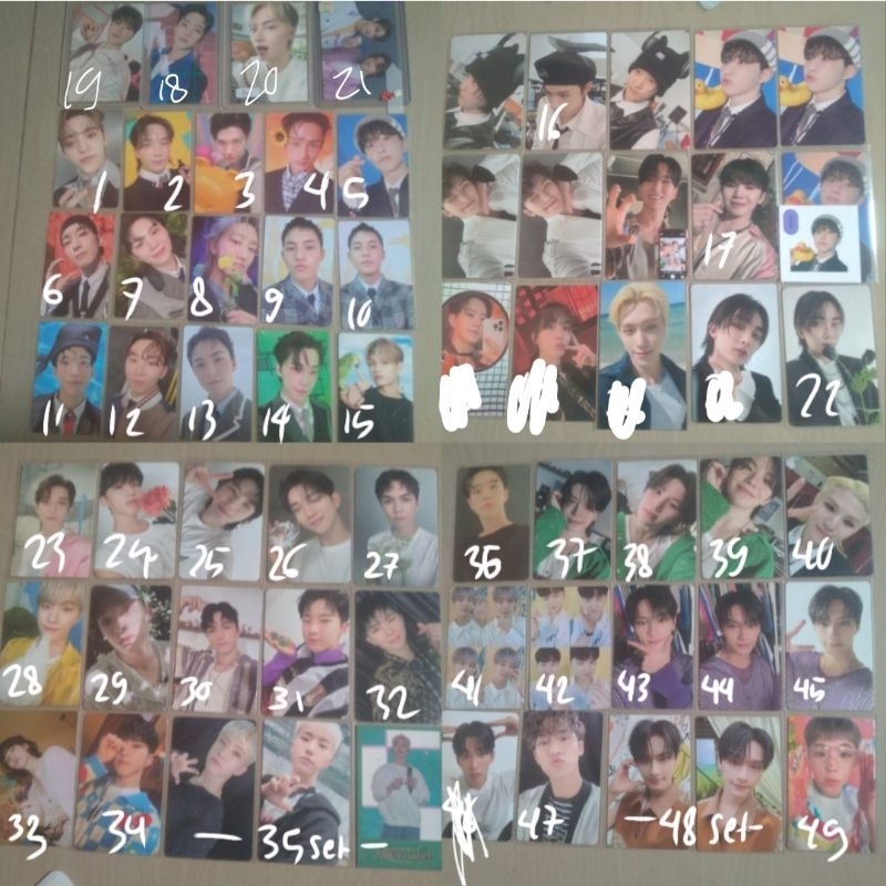 WTS Photocard Seventeen official murah, photocard scoups jeonghan joshua jun hoshi wonwoo woozi the8
