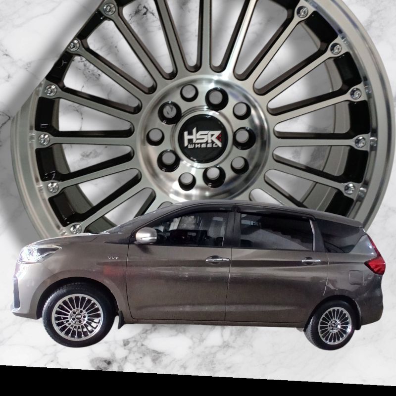 Velg Mobil Ring 16 HSR JJC HSR Lebar 7 Inch PCD 5x100/114.3 Velg Sienta Rush Inova Altis Xpander BRV
