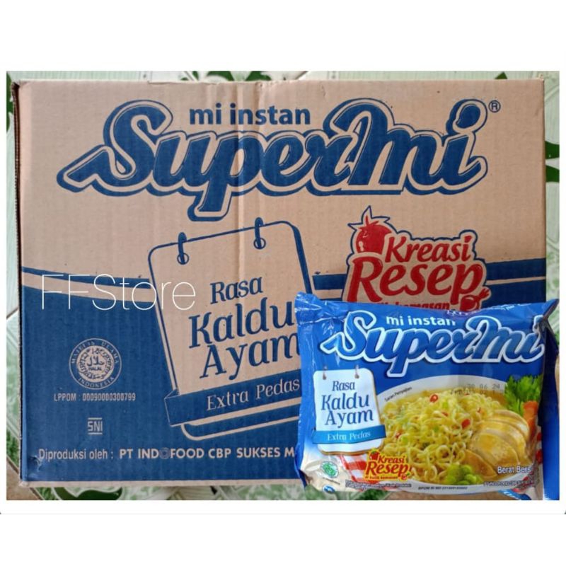 

SUPERMI Kaldu Ayam Khas Palembang 1 Dus isi 40 Bks