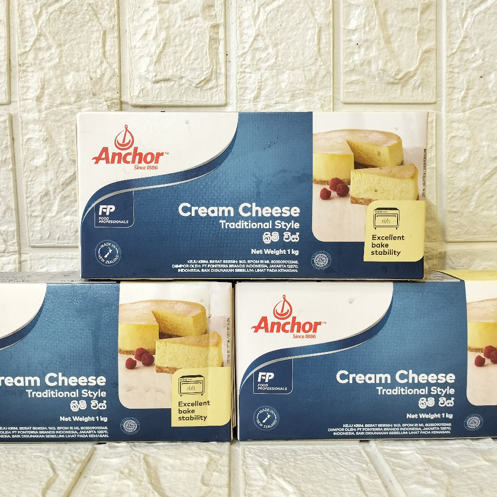 

Anchor Cream Cheese 1kg Free Bubble Wrap dan Dus Tebal