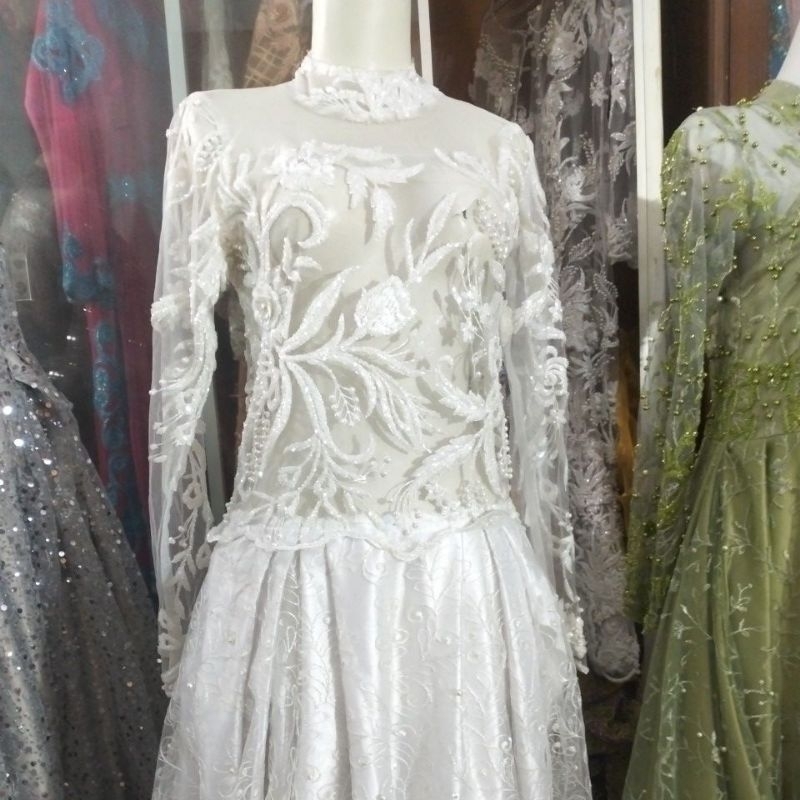 Kebaya Pengantin Putih