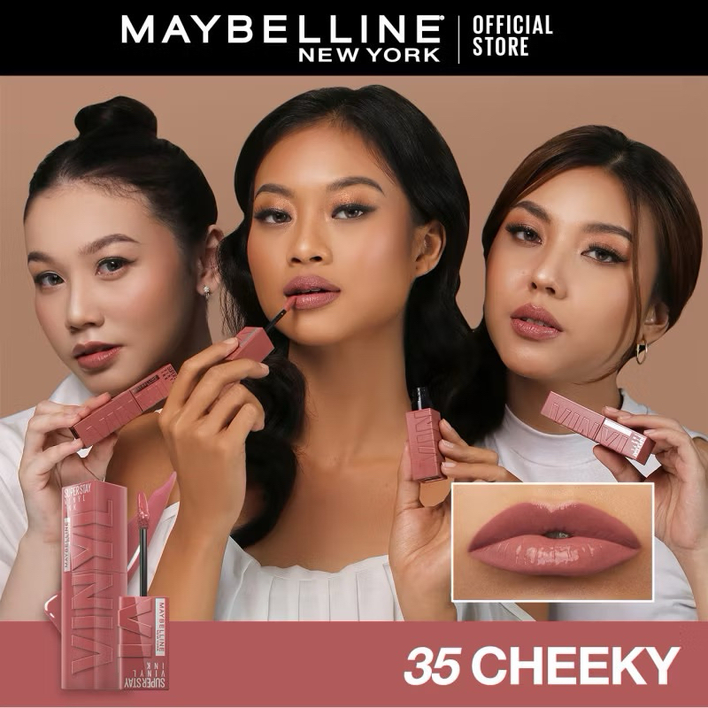 [READY] MAYBELLINE OFFICIAL SUPERSTAY VINYL INK SHADE 35 CHEEKY, 95 captivated