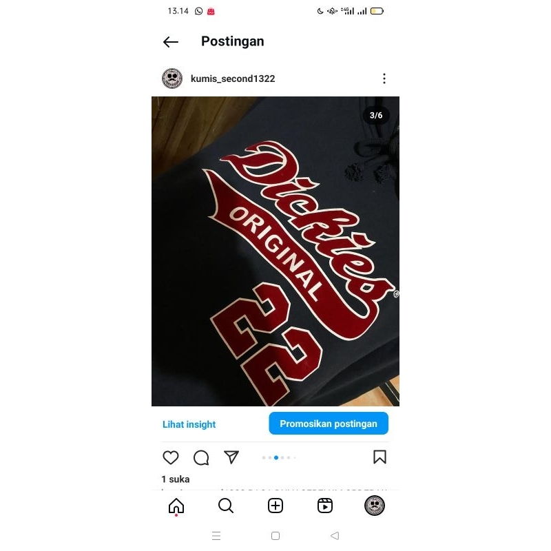 HODIE DICKIES ART 22 SECOND