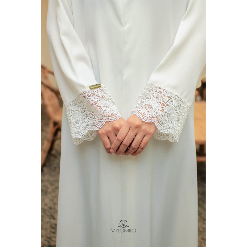 Hafa Lace Abaya Premium | Abaya umroh | abaya modern | Abaya lace | Abaya Haji | Abaya kajian | Abay