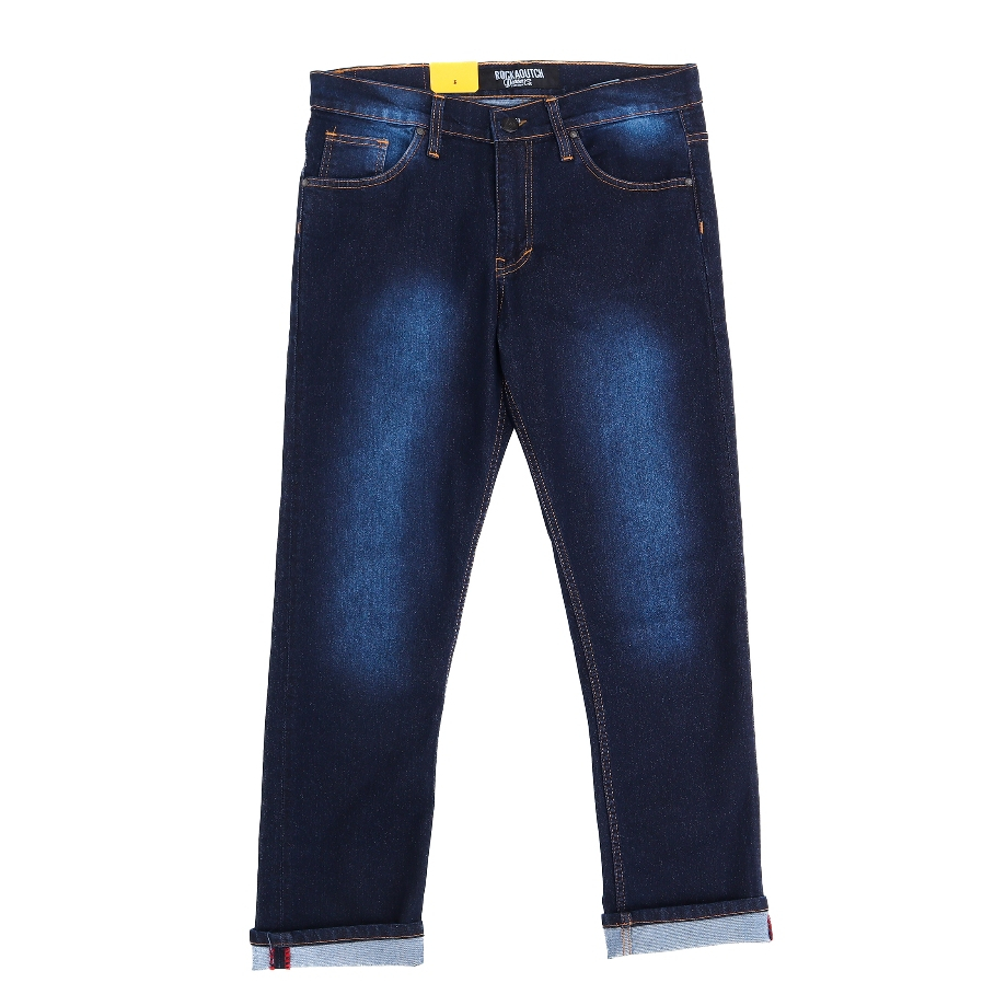 ROCKAOUTCH CELANA DENIM SELVEDGE BLUE STRAIGHT