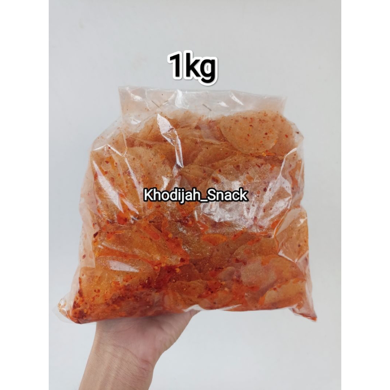 

Kripca Keripik Kaca Sebring Seblak Kering Pedas Kemasan 1kg