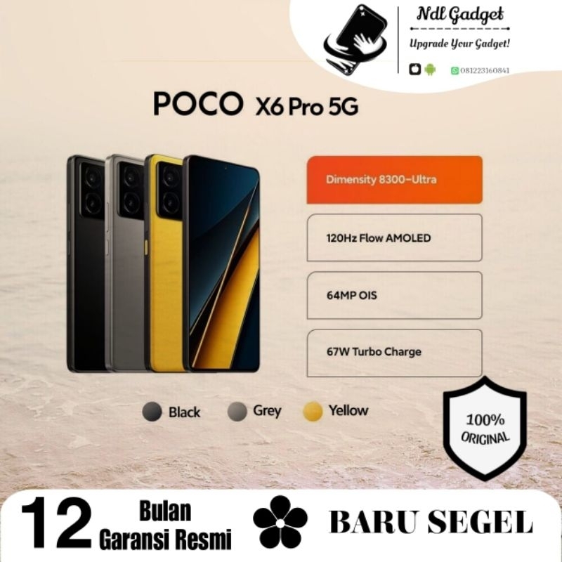 Poco X6 Pro 5G 12/512GB New Garansi Resmi