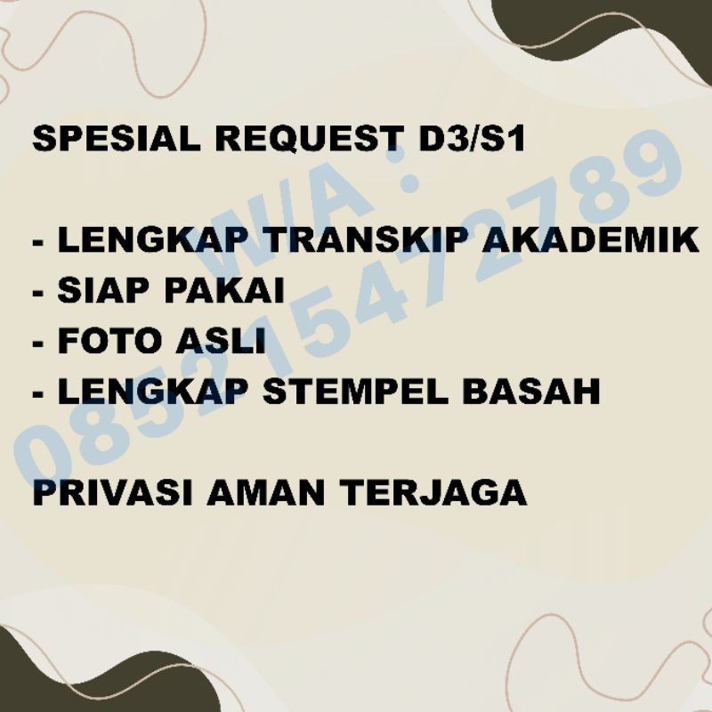 

PESANAN KHUSUS KERTAS CUSTOM PREMIUM