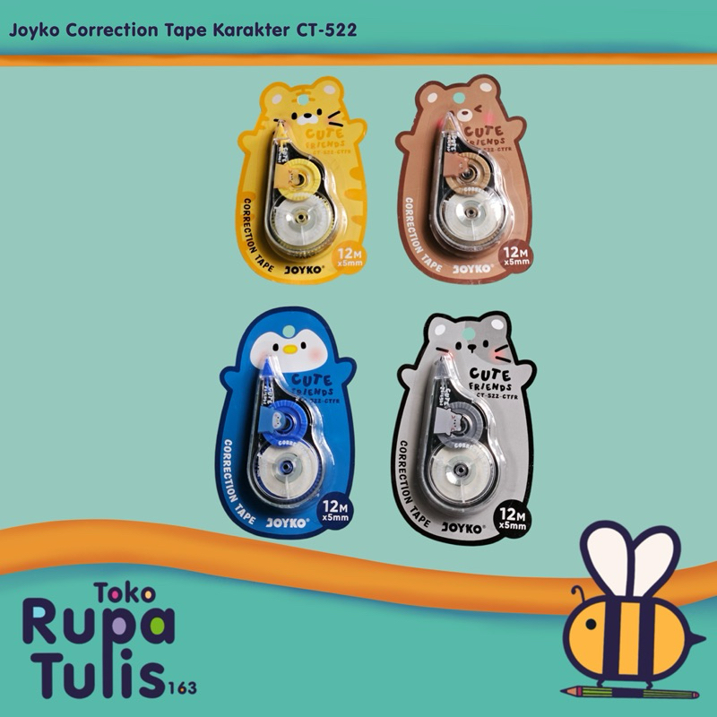 

JOYKO - Correction Tape Tipe X Animal CT-522 - SATUAN (1 pcs)