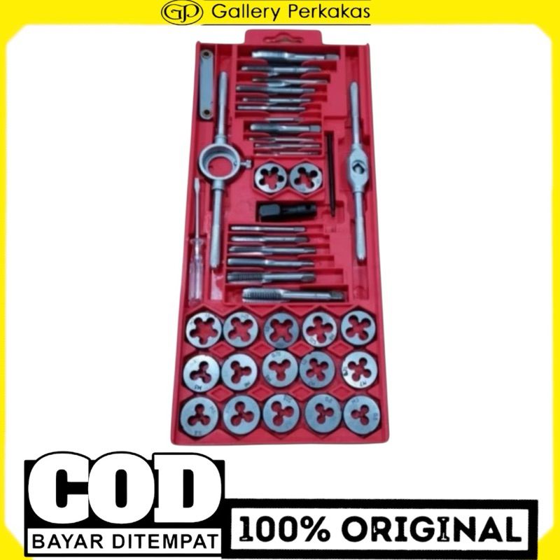 Tap Die set 40pcs alat Tap senai baut set Tap ulir set 40pcs