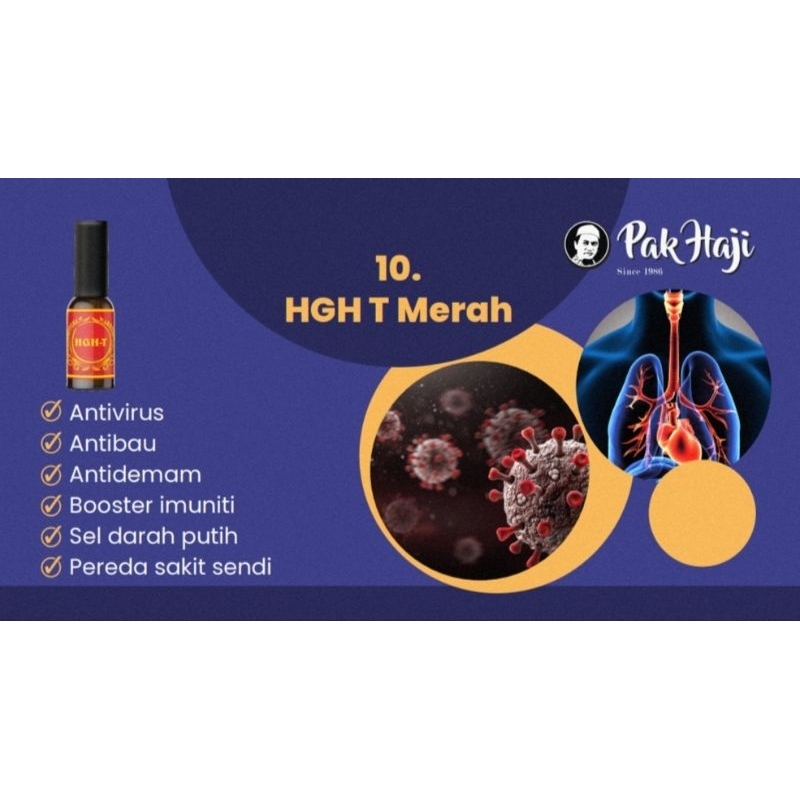 

HGH T Merah / Embun Pagi/ ZAM ZAM 4 - untuk imunitas, herba antivirus terbaik