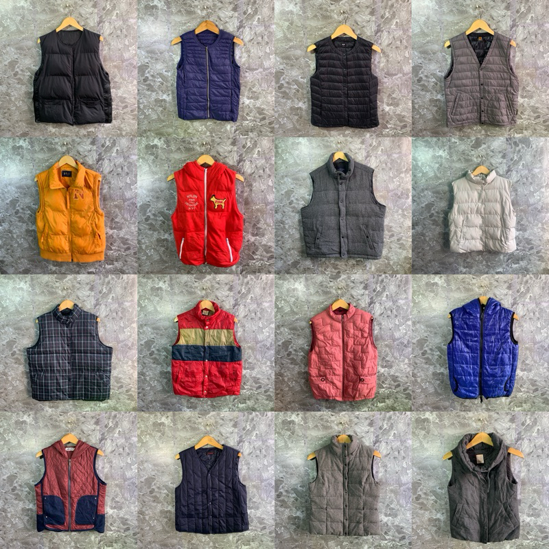 Vest rompi bulang / vest puffer / vest dacron / vest military / vest bulu angsa / vest winter / vest