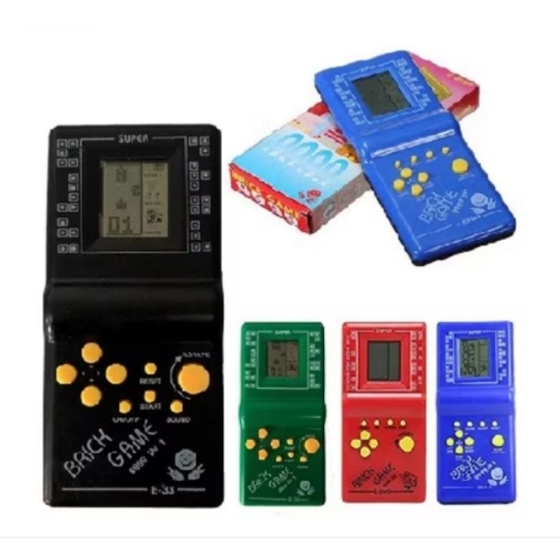 Mainan Game Jadul Tetris Balok Mini Gamebot Gimbot Brick Game