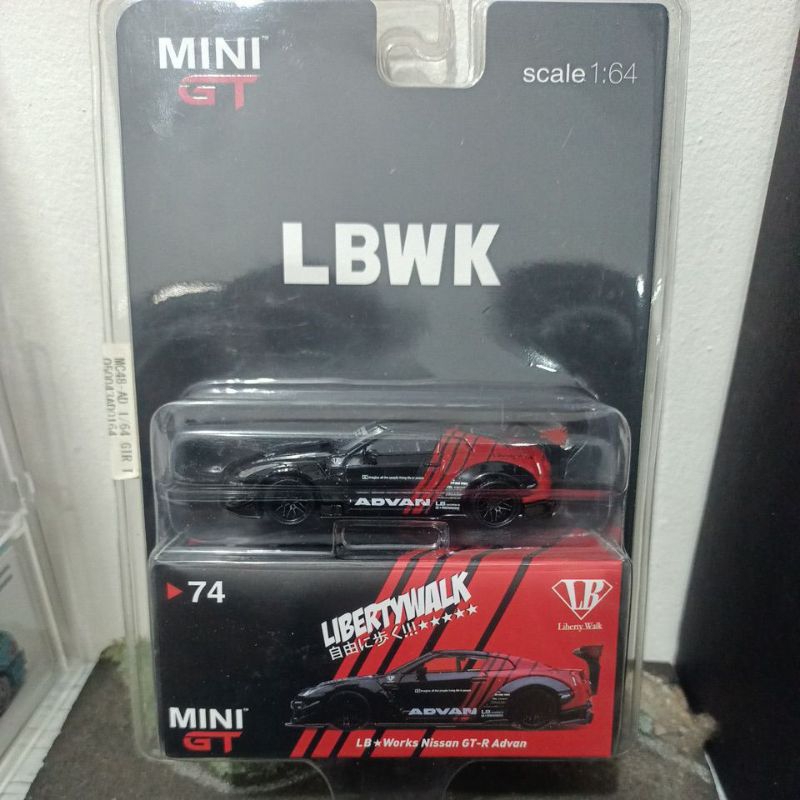 Mini GT#74 LB*Works Nissan GT-R Advan (BlackCard)