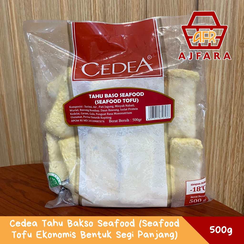

Cedea Tahu Bakso Seafood (Seafood Tofu Ekonomis Bentuk Segi Panjang) 500 gram