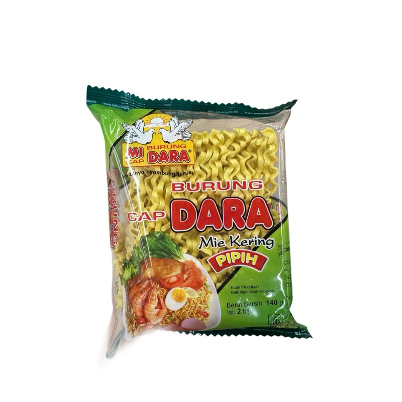 

Burung Dara Pipih Mie Kering 140gr / mie goreng / mie tektek