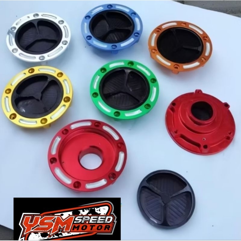 Fuel Cap Tutup Tanki Ninja 250 Fi / Ninja 250 Karbu Tutup Tanki Ninja CNC Full Alumunium