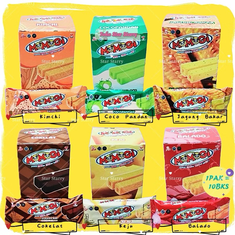 

(Per kotak) Momogi 1 box isi 10pcs x 12 gr