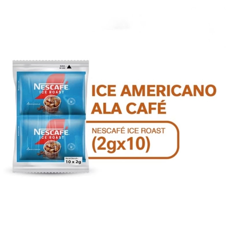 

Nestle Nescafe Ice Roast Americano Kopi Hitam Instan 10X2G