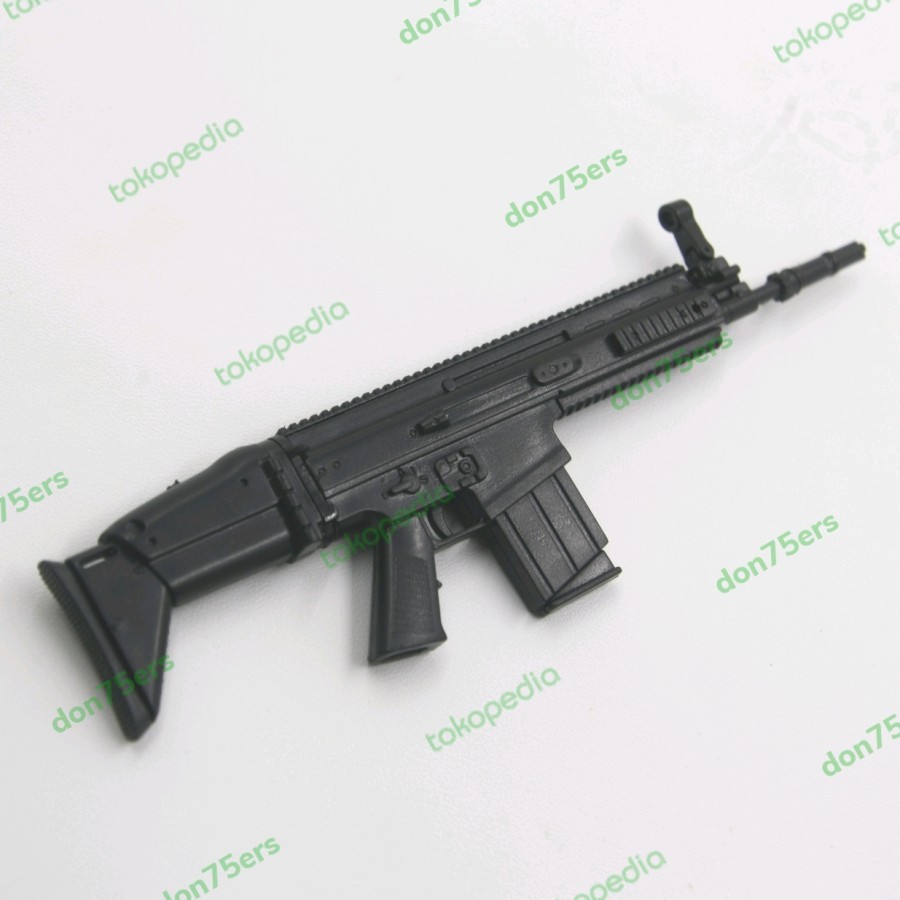 skala 1:6 FN Scar L - black - kitbash action figure asesories