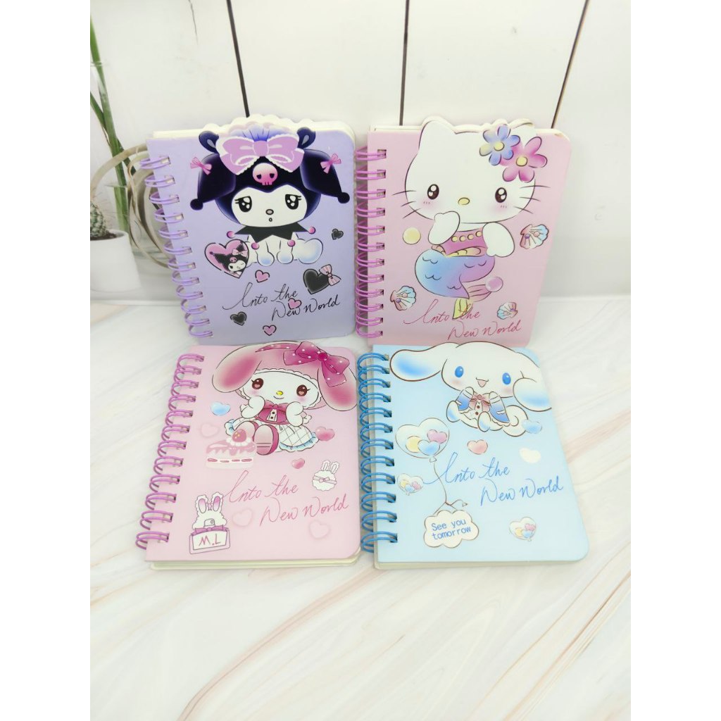 

Ring Notebook/Diary Mini A6 Sanrio Isi Polos