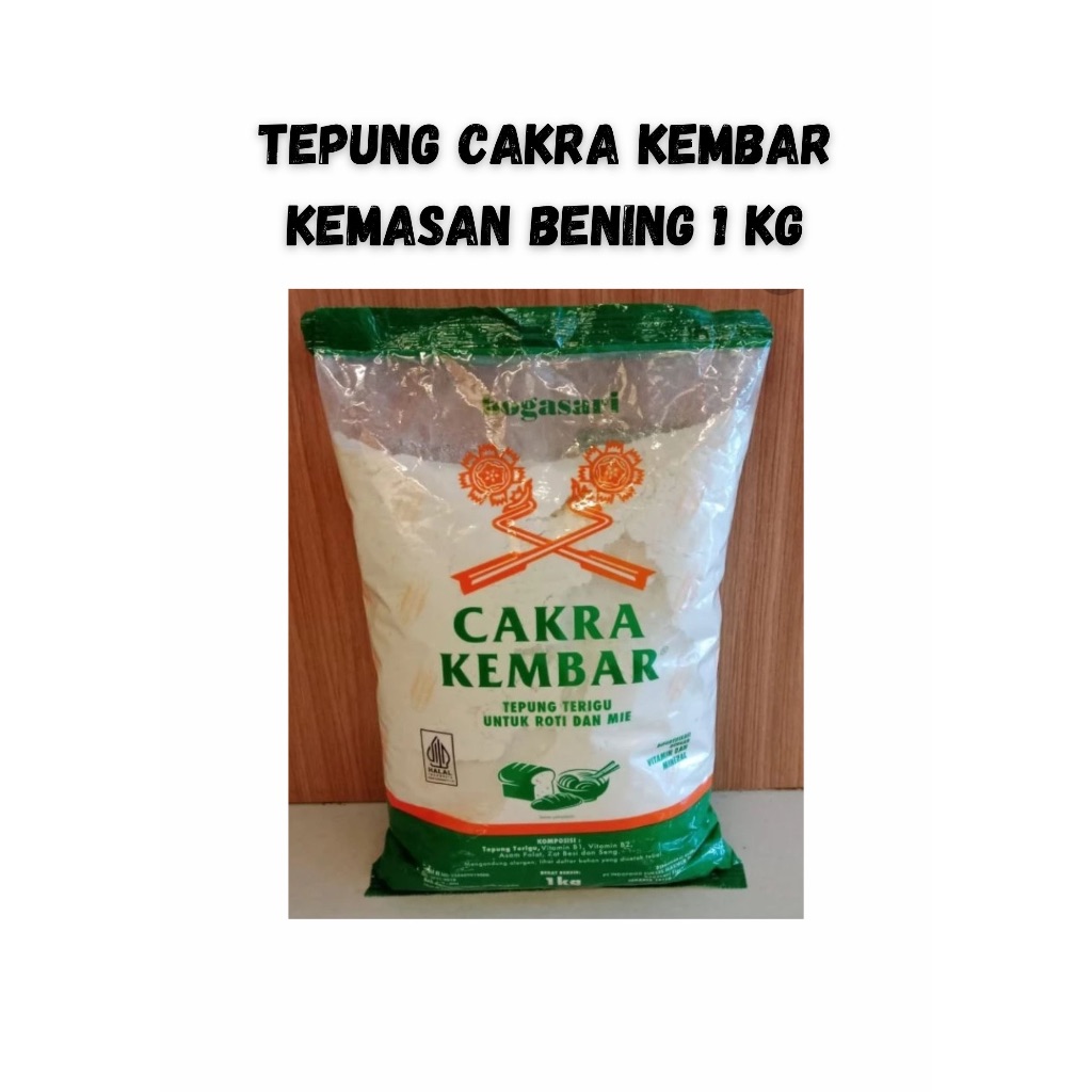 

TEPUNG CAKRA KEMBAR 1 KG KEMASAN BENING