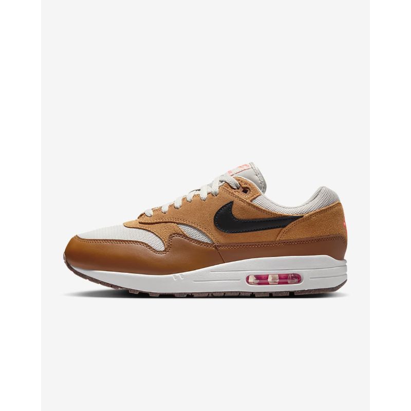 Nike Air Max 1 Essential Sneakers Light Bone Flax Original Authentic