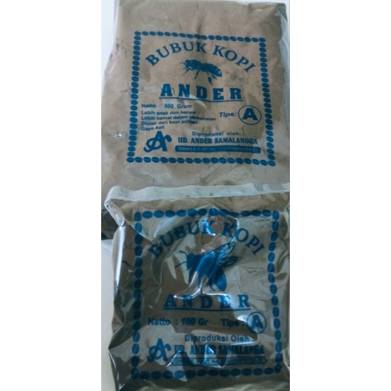 

Kopi Murni Bubuk Halus Kopi Tubruk Cap Ander