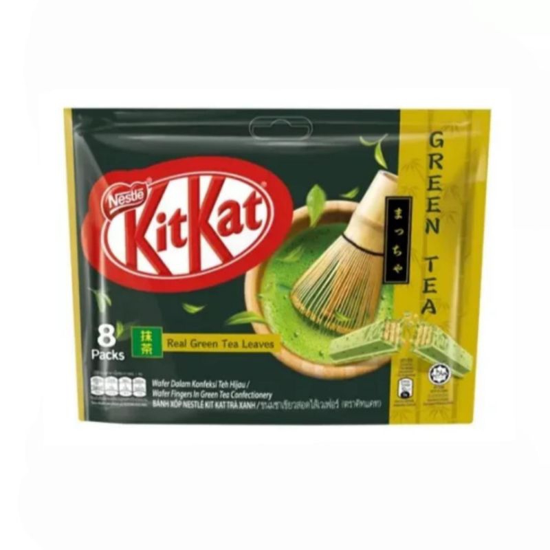 

KITKAT Green Tea 2-Fingers Coklat Malaysia (8 pcs)