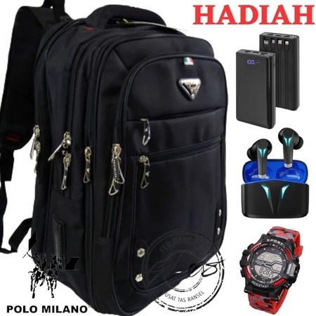 PROMO RANSEL POLO MILANO Import ORIGINAL 100% TAS SEKOLAH BackPack SMP SMA TERBARU