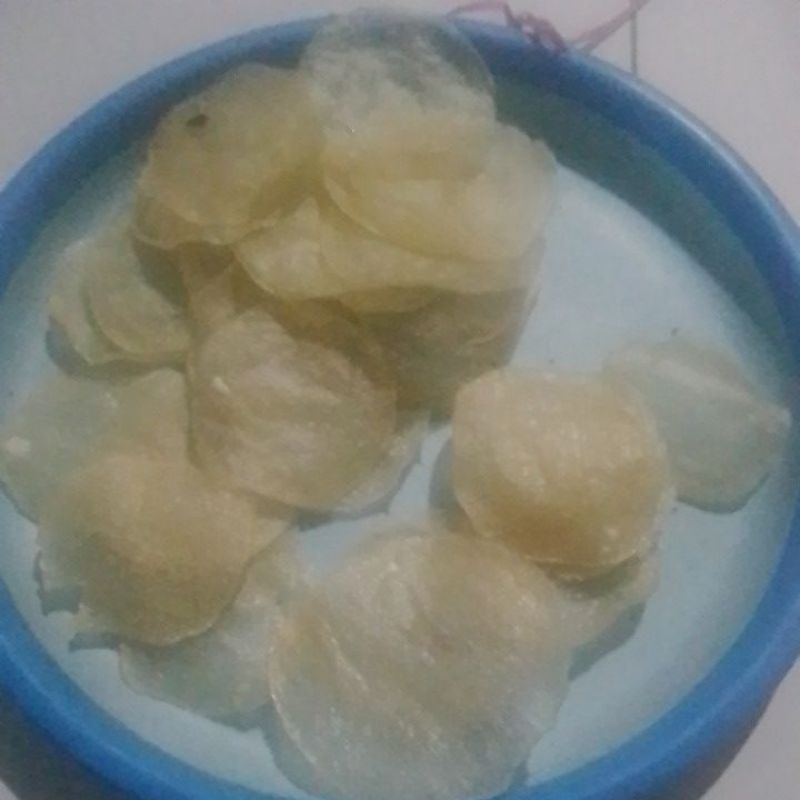 

opak sampe krupuk singkong mentah siap goreng