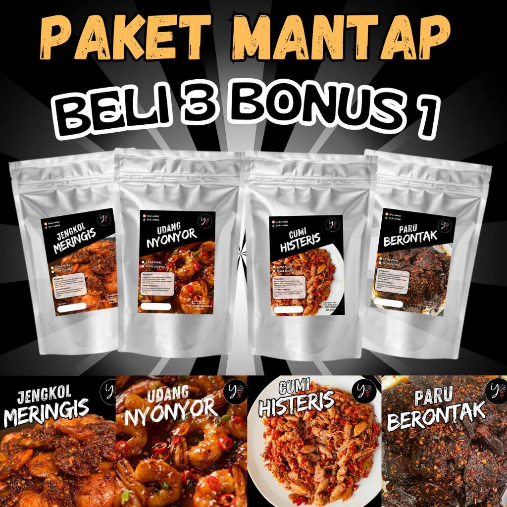 

PAKET MANTAP 3 LAUK FREE 1 LAUK 200gram