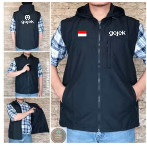 TERBARU  Rompi Motor Pria Ojol Rompi Gojek Driver Ojek Ojol Online / ROMPI outdoor kupluk gojek onli