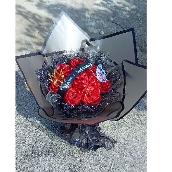 

BUKET PITA SATIN / buket bunga satin /BUKET SATIN WISUDA, Weeding