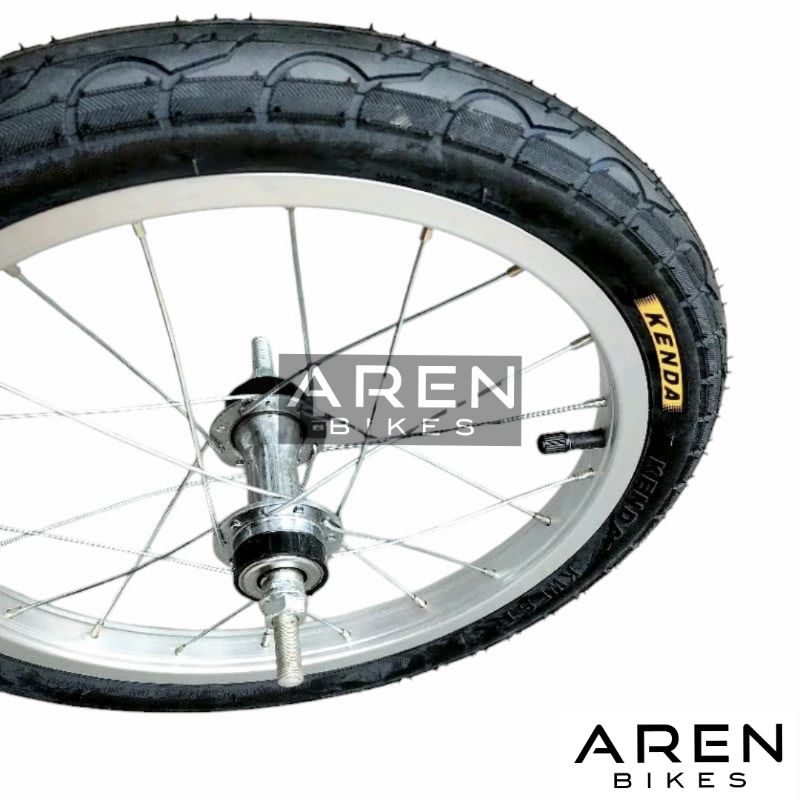 RODA JADI SEPEDA 16 x 1.75 KENDA ANAK BMX UKURAN 16" INCH WHEELSET VELG BAN LUAR BAN DALAM RIMS RIM 