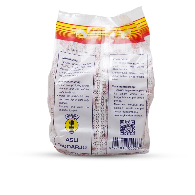 

QH FINNA Gondang Pita Kerupuk Udang 500g