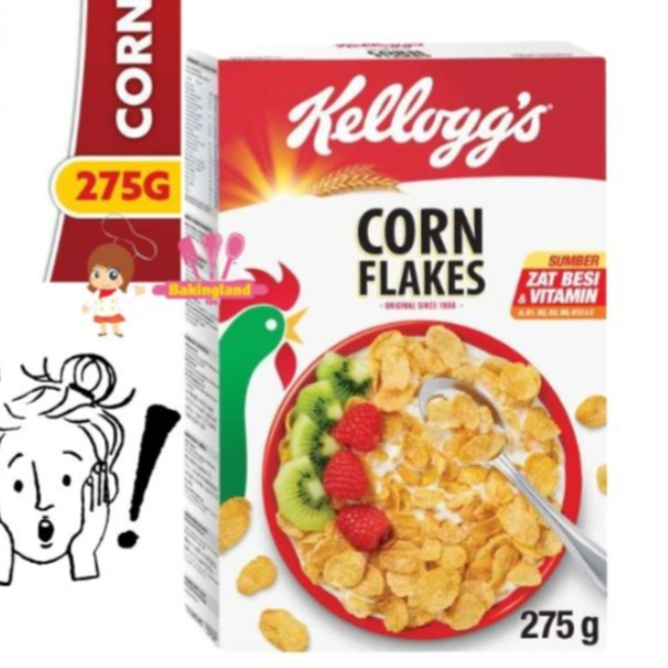 

Kellogs corn flakes 275gr sereal jagung