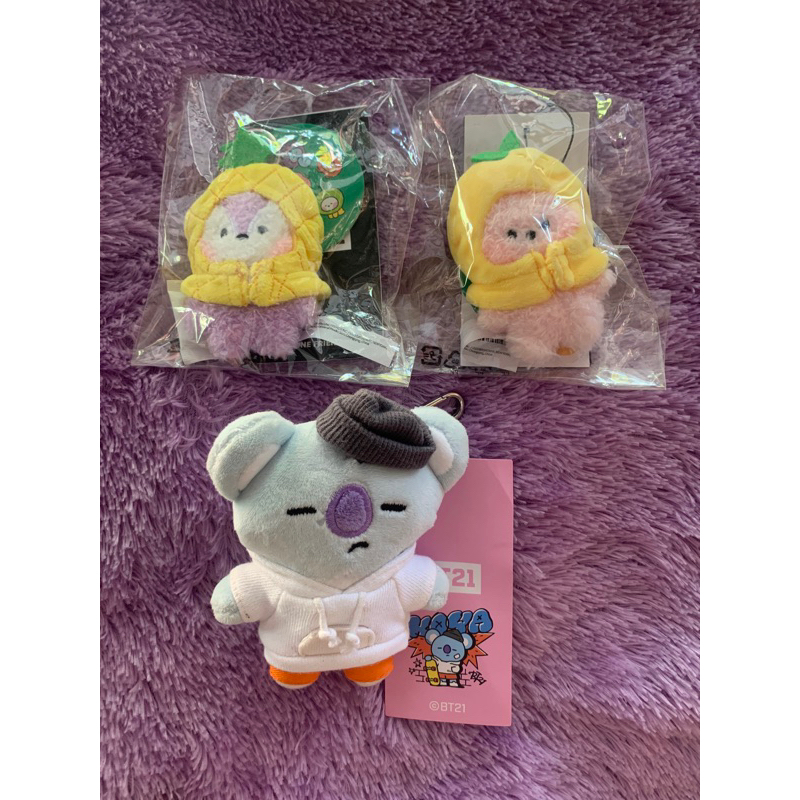 [READY] PRELOVED BT21 KEYRING FRUIT MANG COOKY KOYA