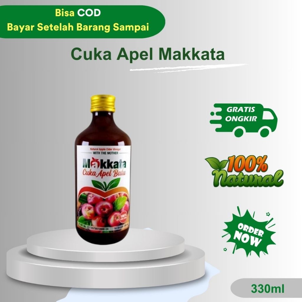 

Cuka Apel Makkata Untuk Mengatur Kadar Gula Darah - Isi 330ml