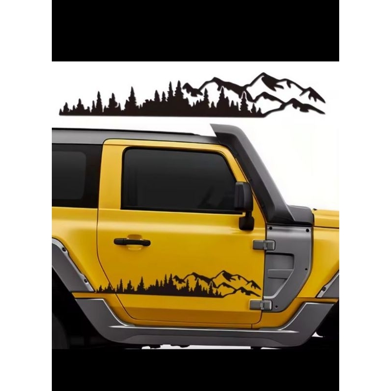 CUTTING STICKER TERBARU MOBIL JEEP, RUBICON,KATANA, JIMNY, FEROZA, ESCUDO, DLL