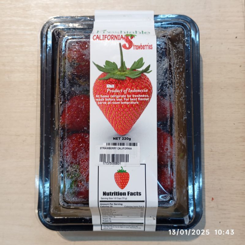 

Strawberry Premium Segar Stroberi Fresh 250 gr