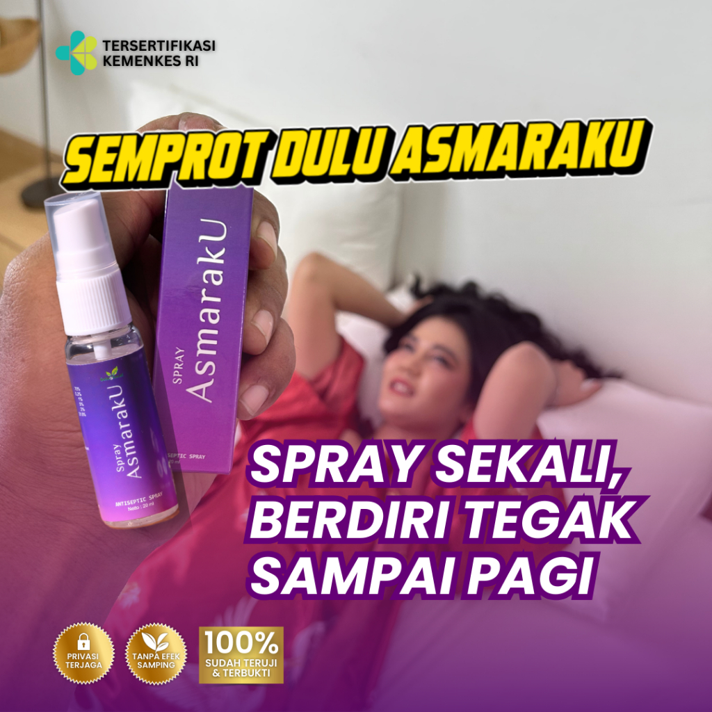 SPRAY ASMARAKU Obat Semprot Kuat Tahan Lama Anti Ejakulasi Dini Tanpa Kebas