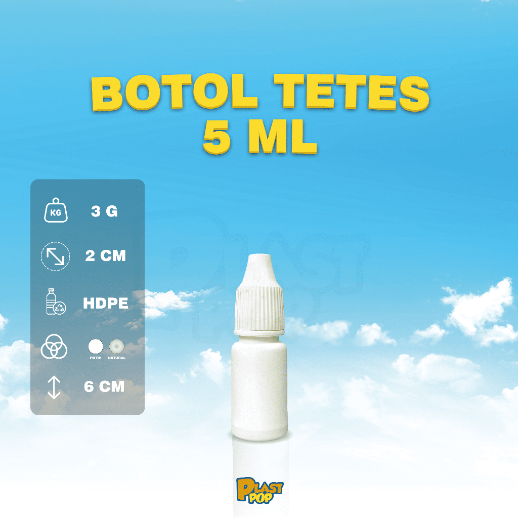 botol LDPE tetes 5 ml tinta spidol stamp propolis obat tetes
