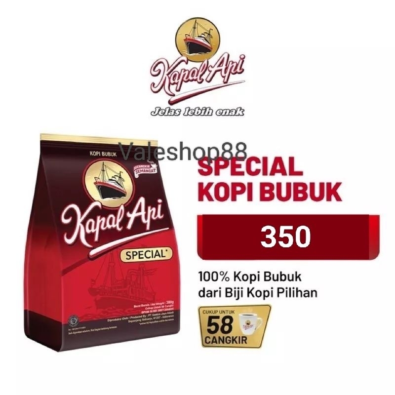 

Kopi Bubuk Kapal api Spesial 350gr