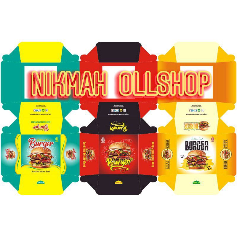 

Kemasan Burger 10x10x8 cm isi 100 pcs / Dus Burger / Box Burger / Kemasan Burger /Packaging Burger