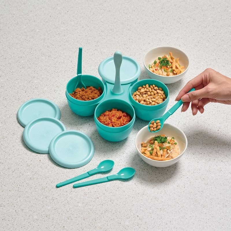 condimate set tempat bumbu Tupperware