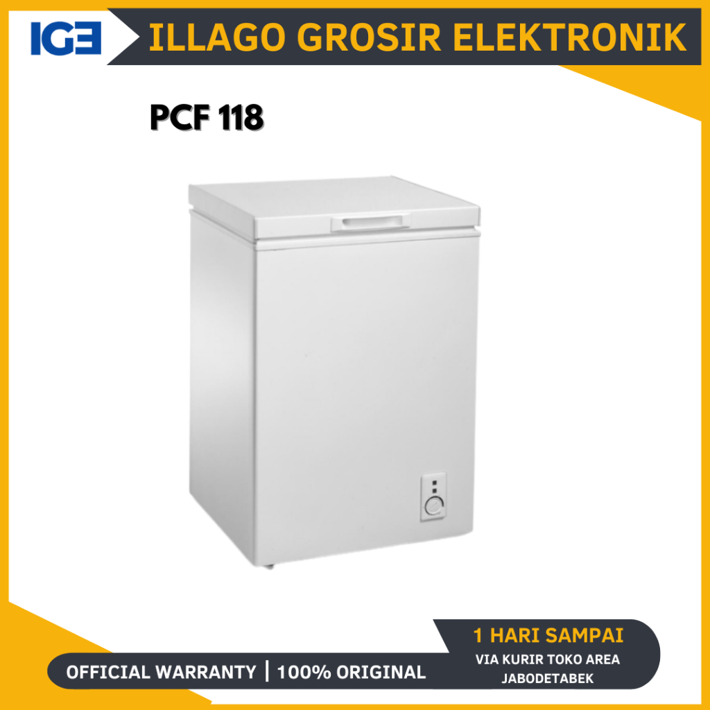 POLYTRON Chest Freezer 100 Liter PCF 118