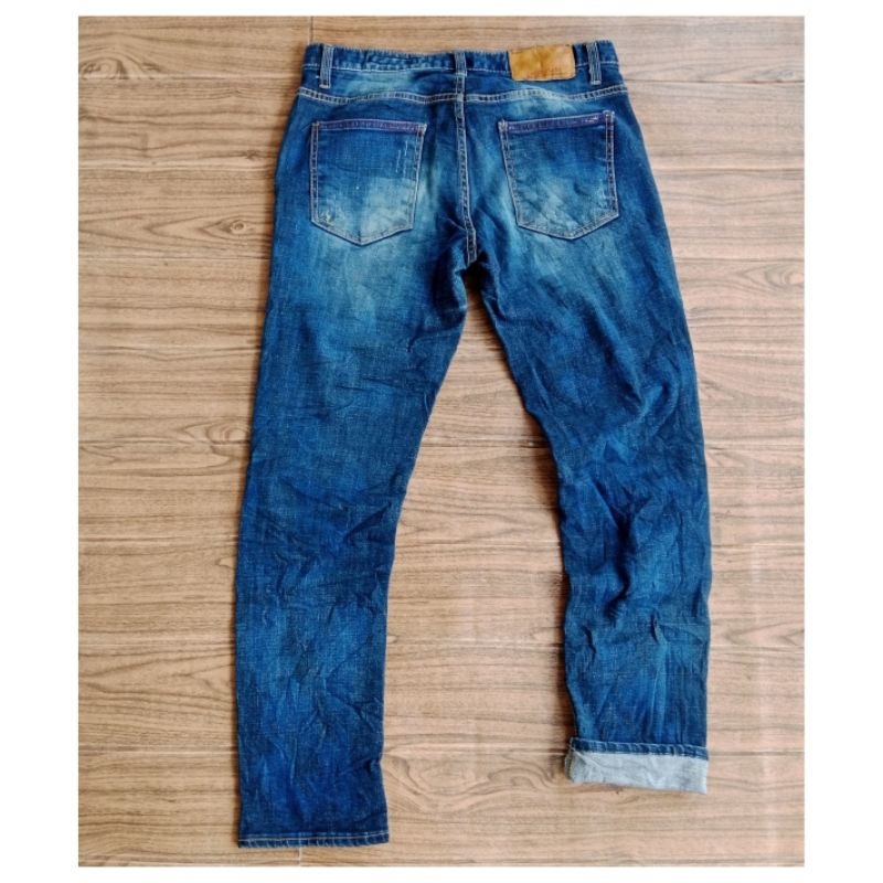 celana panjang jeans upset ripped jeans