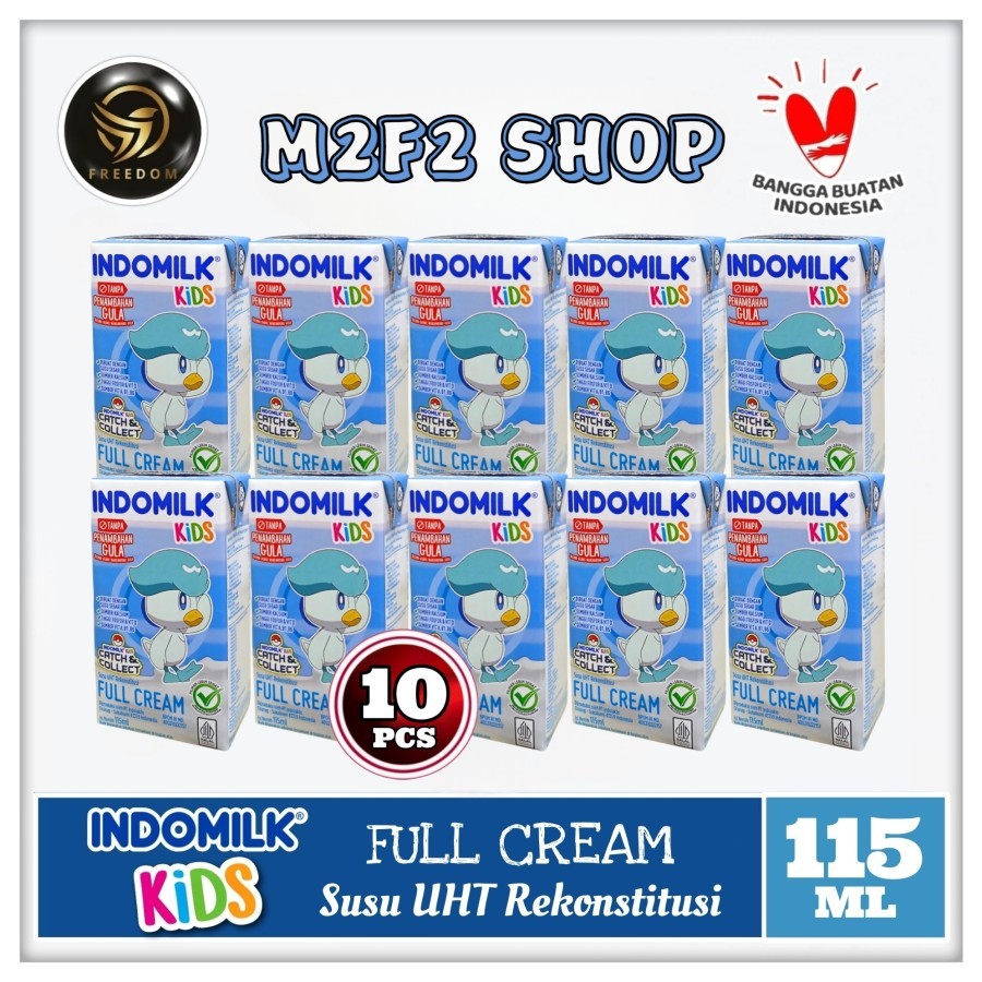 

Susu Indomilk Kids Kotak UHT Full Cream - 115 ml (Kemasan 10 Pcs)